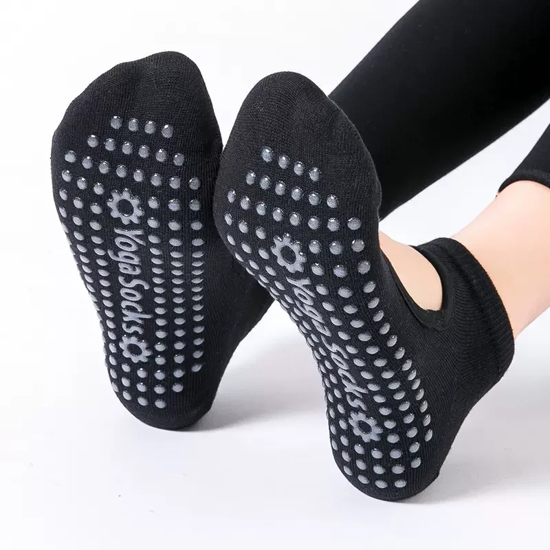 No Show Sock Women - คุณภาพสูงผู้หญิงถุงเท้าโยคะ Anti-SLIP Breathable Backless ถุงเท้าพิลาทิสข้อเท้าสุภาพสตรีบัลเล่ต์เต้นรํากีฬาถุงเท้าสําหรับฟิตเนส GYM