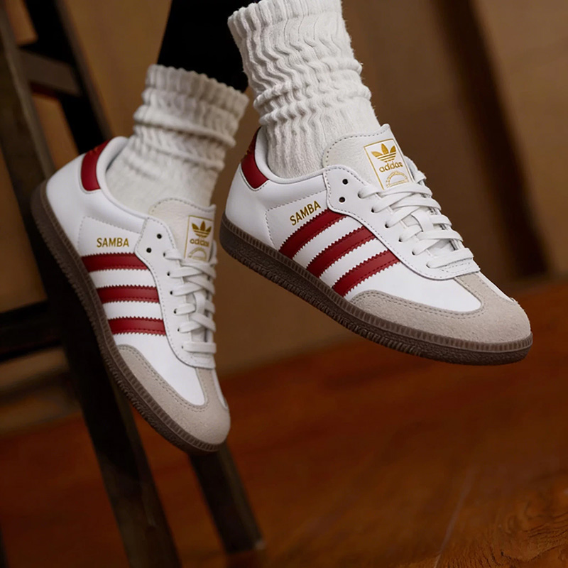 Adidas Shoes Samba - อาดิดาส แซมบา OG รองเท้ากีฬาคลาสสิกสำหรับผู้ชายและผู้หญิง รองเท้าผ้าใบสีขาว รองเท้าฝึกซ้อม