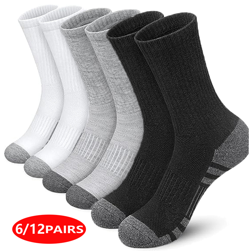 ถุงเท้ากีฬาประสิทธิภาพสูงสำหรั - Cotton Crew Sock Pack บทวิจารณ์และราคา