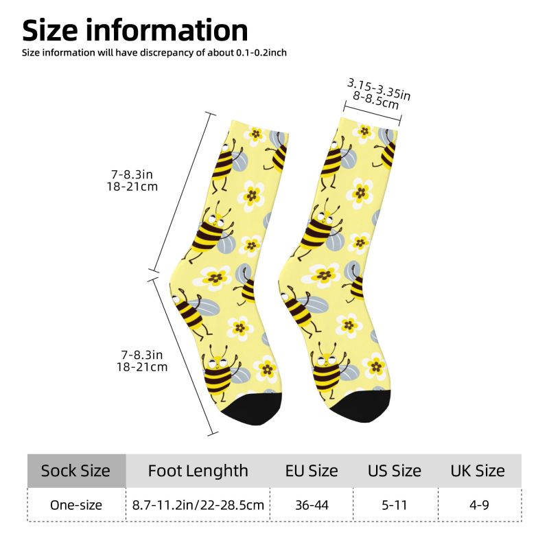 ถุงเท้าลายพิมพ์ 3 มิติ ลายผึ้ง - Dress Sock Men บทวิจารณ์และราคา