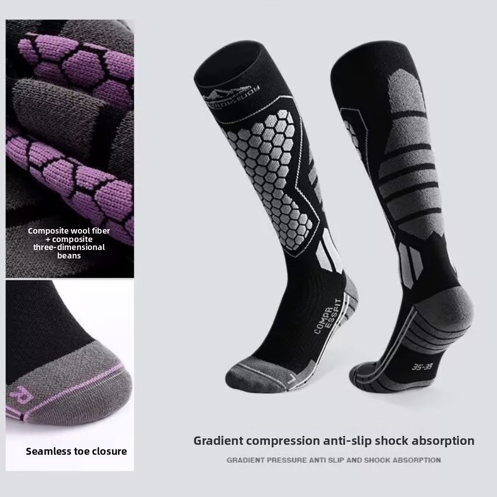 ถุงเท้าสกีแบบหนาใหม่ ถุงเท้ากั - Thermal Sock Winter บทวิจารณ์และราคา
