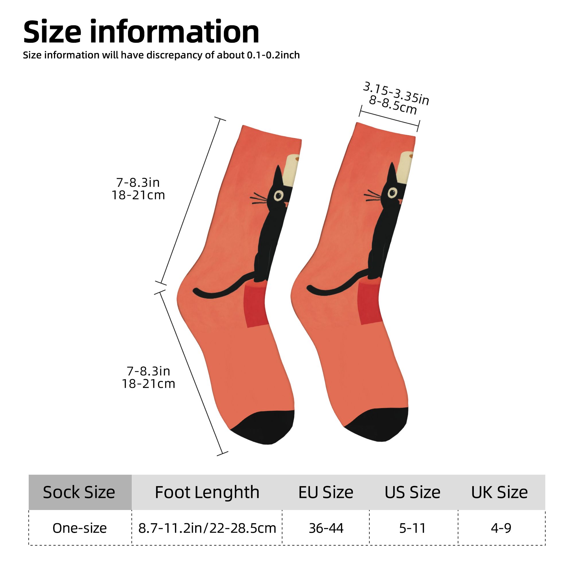 ถุงเท้าลายแมวดำแบบกำหนดเองพร้อ - Dress Sock Men บทวิจารณ์และราคา